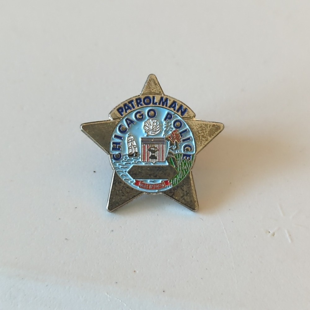 Patrolman Chicago Police Officer Lapel Pin 1