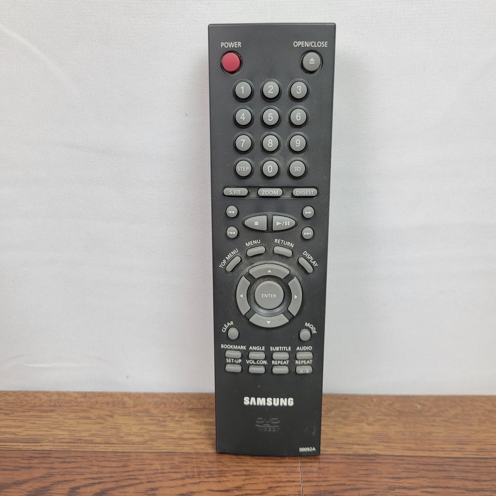 Samsung 00092A DVD Player Remote Control for DVDM201, DVDM101, DVDM205 - OEM