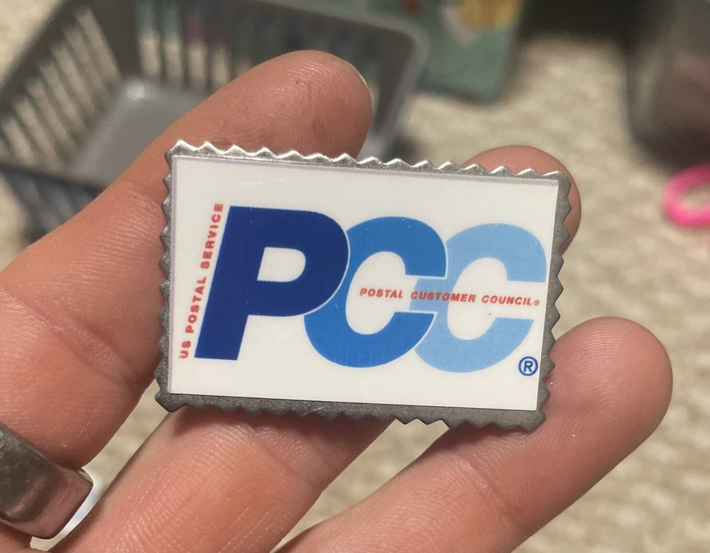 Postal Customer Council Lapel Pin Hat Jacket Vest New-image