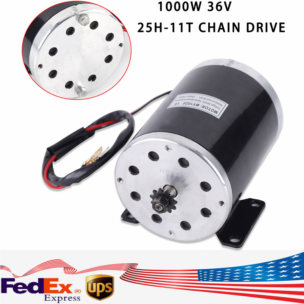 36V 1000W Brush Motor for MY1020 E-Bike Scooter Go-Kart Upgrade