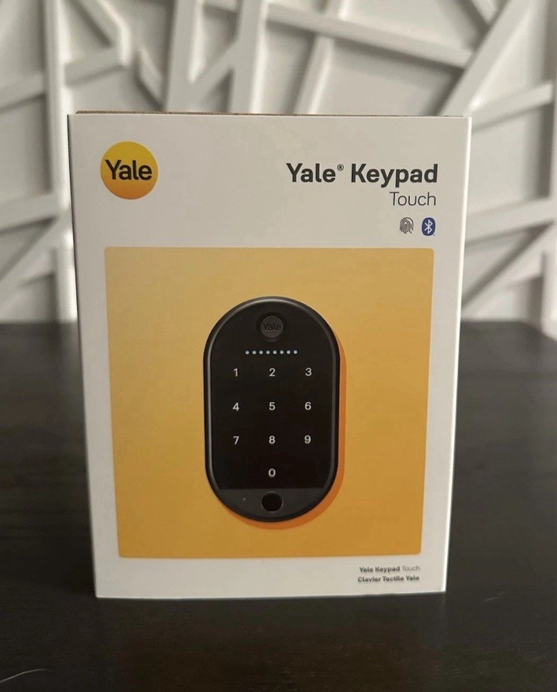Yale Keypad Touch Fingerprint Smart Door Lock Matte Black Keyless Entry
