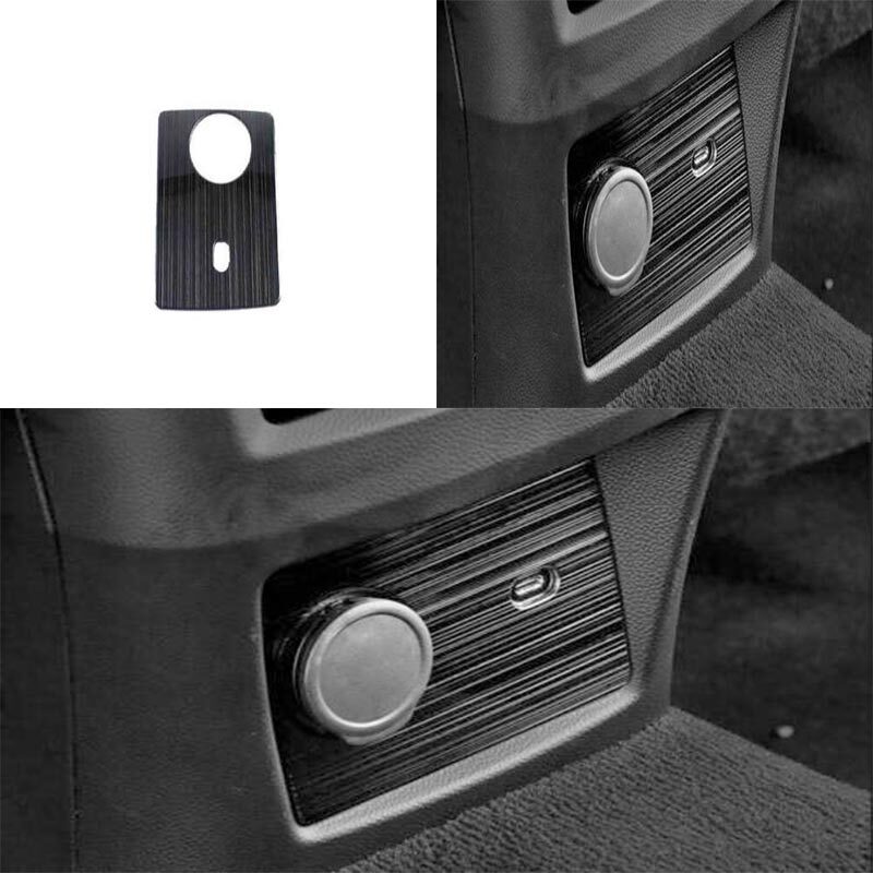 USB Panel Cover For Cadillac CT5 Black Steel Rear Cigarette Lighter 2020-2023