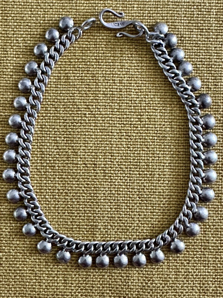 Sterling Silver 925 BA Suarti (Bali) Anklet Bracelet Size 9.5”