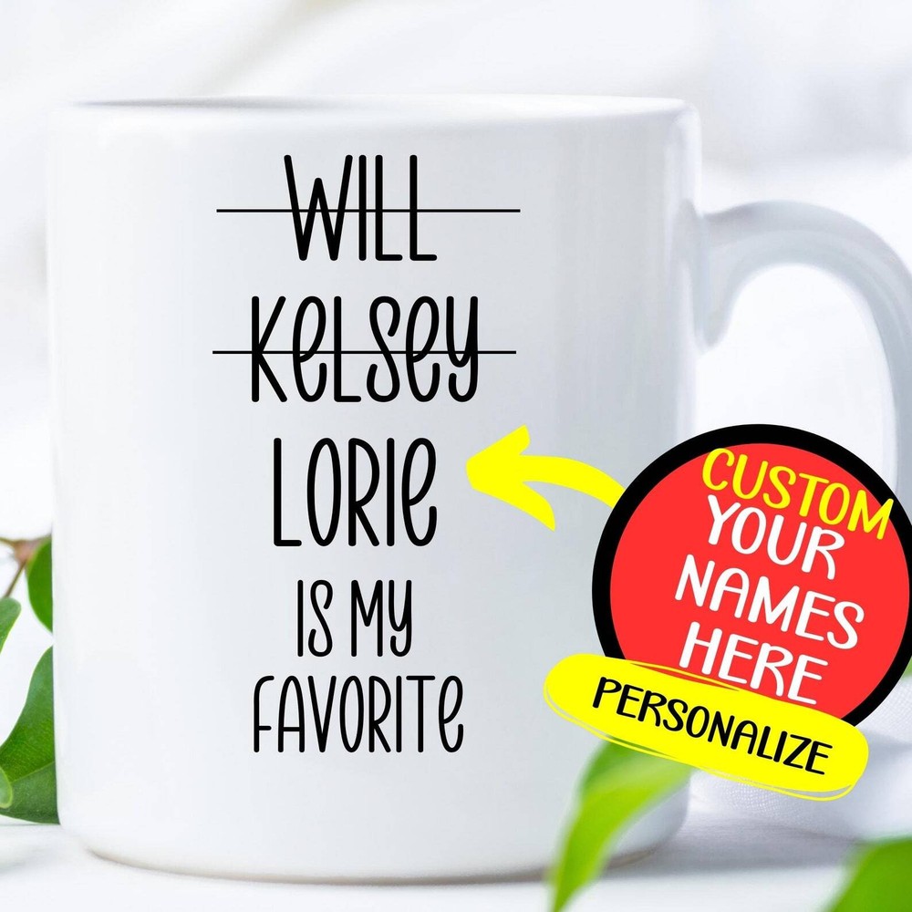 Dad's Favorite Child Mug Personalized Mug For Father's Day Mug For Dad With Kids