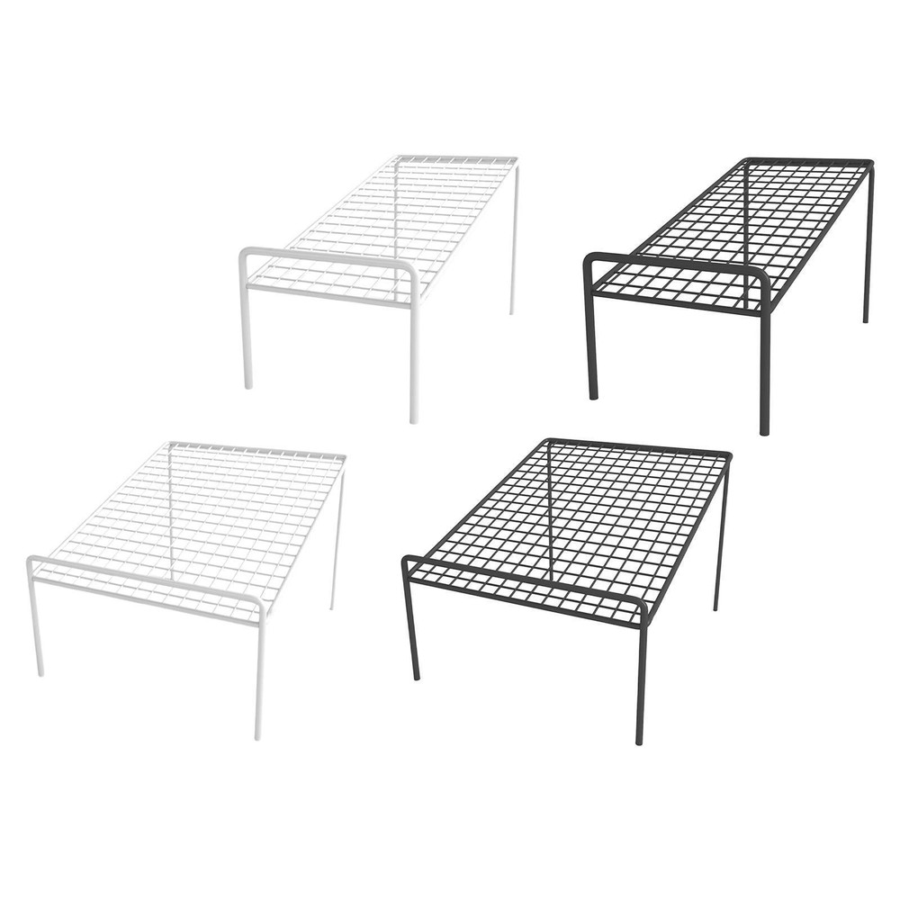 Lightweight Metal Shoe Stackers for Hall Home or Dorm Room Organization