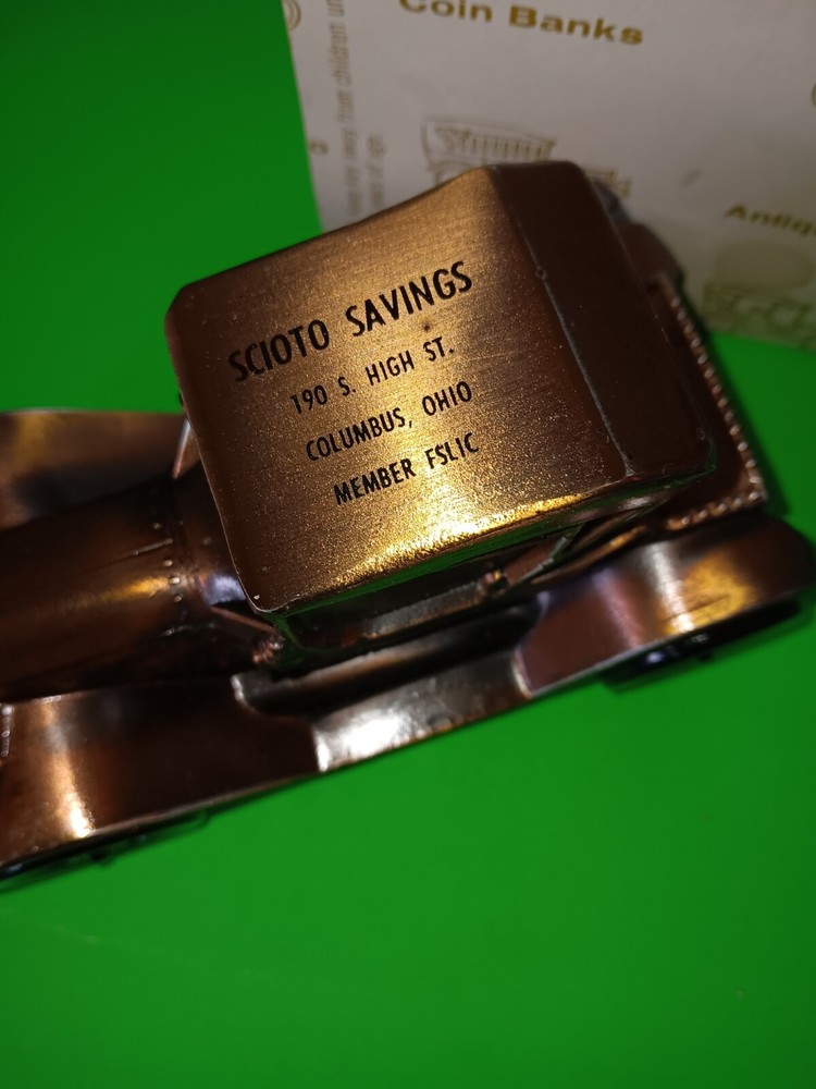 SCIOTO Savings Promotional Metal Car BANK Columbus, Ohio Mint In Box Buy Now $8-image