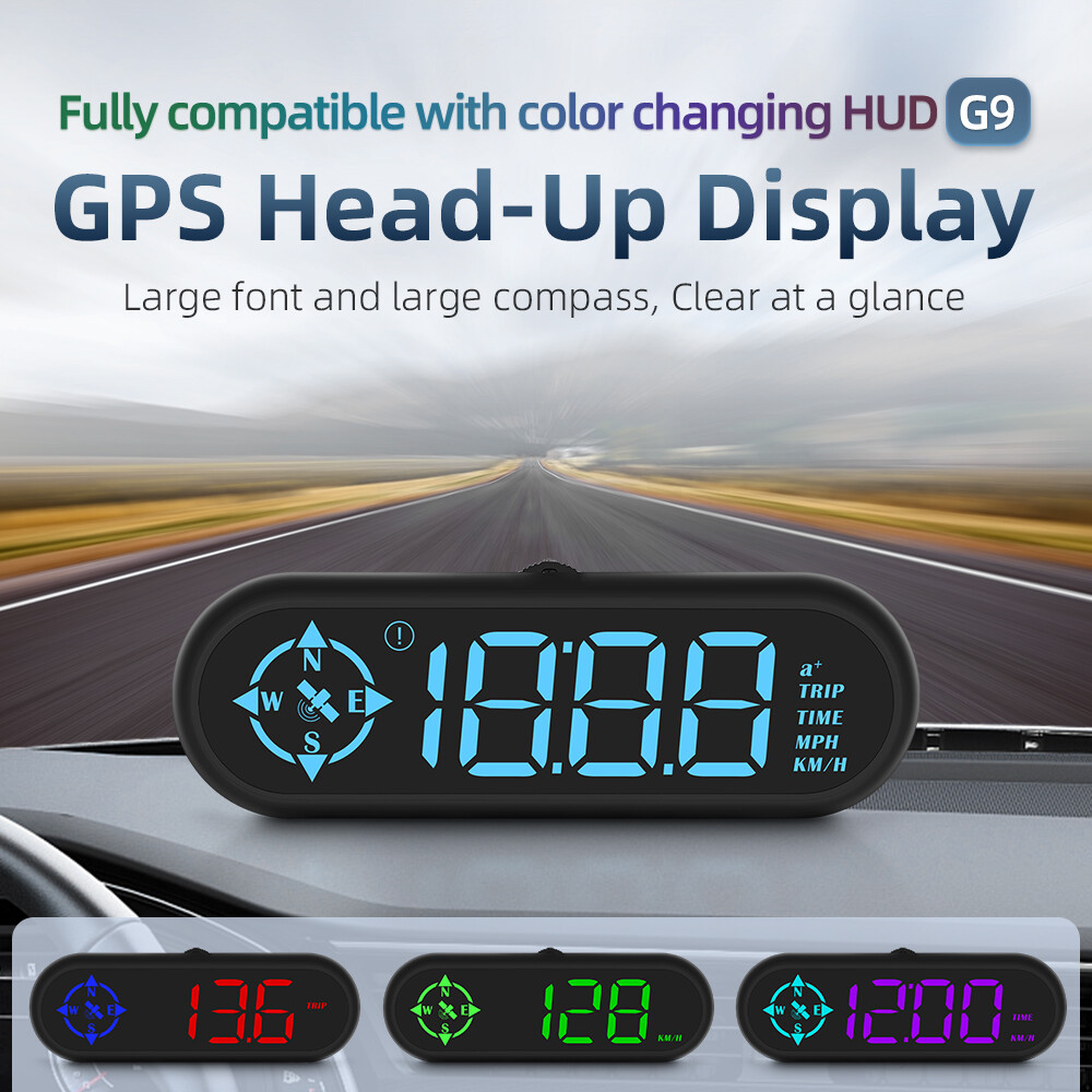 Universal Digital GPS Speedometer HUD Display for Cars with MPH AM112-image