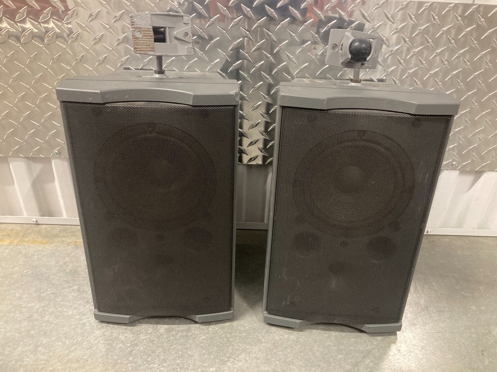 Pair of Panasonic Ramsa WS-A35 Two Way Bass Reflex Speakers w/ Wall Mounts Works