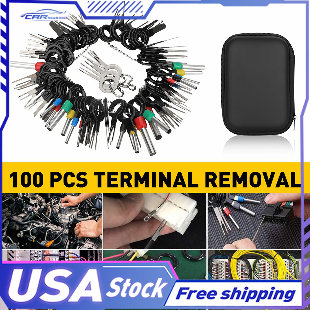 100*Car Terminal Removal Tool Electrical Wire Connector Plug