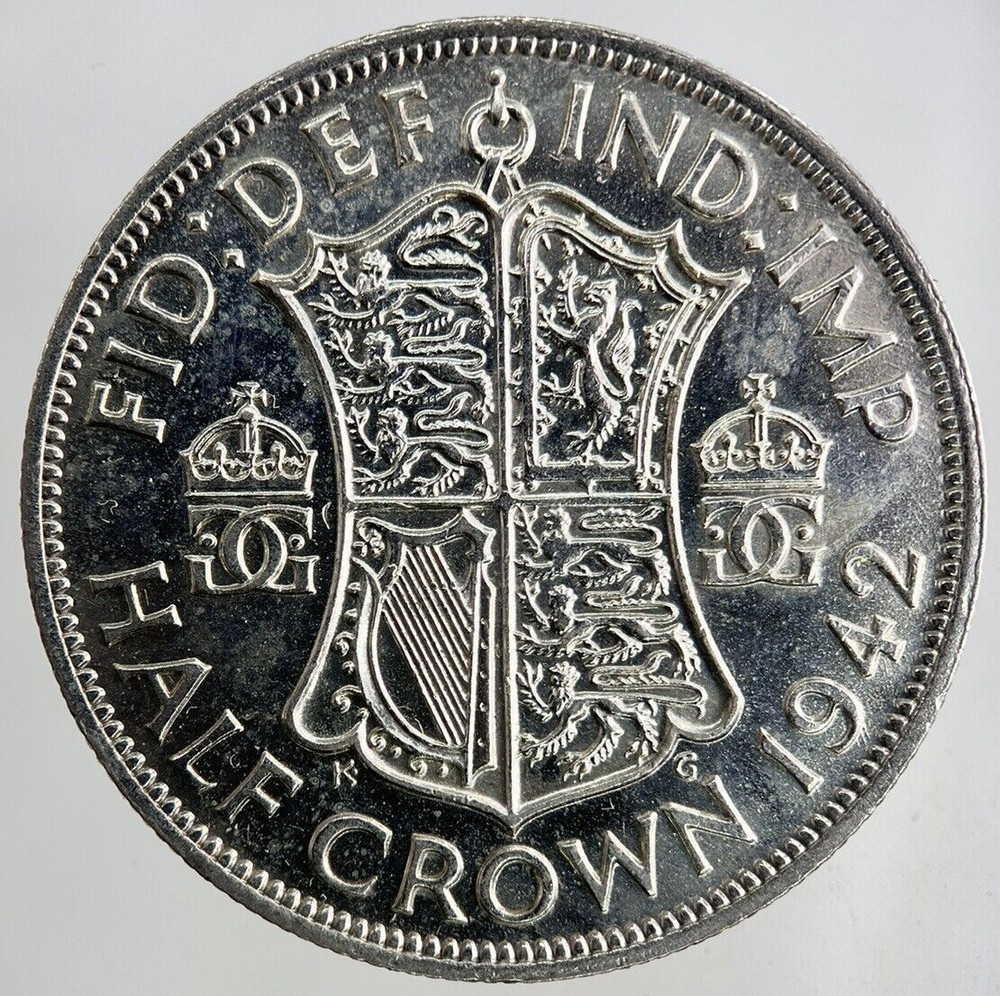 1942 George VI Silver Half-Crown | Extremely Fine Condition  