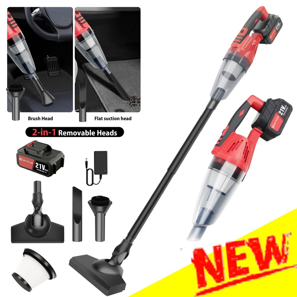 NEW Cordless Handheld Vacuum Strong Suction Rechargeable with Charger Home & Car