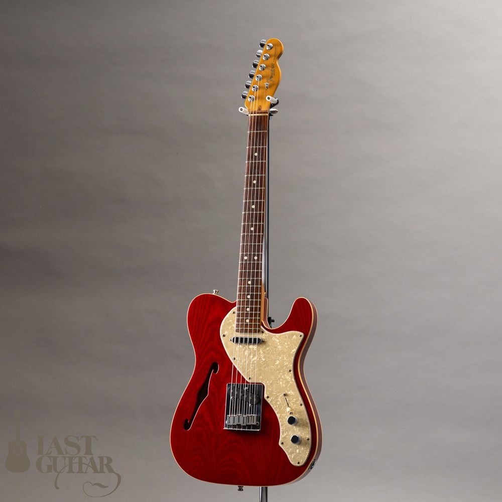 Fender ‘90s Tele Thinline Crimson Red Transparent 1997 electric guitar