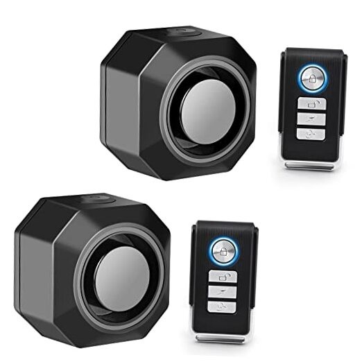 Anti-Theft Bike Alarm for E-Bikes & Scooters - 2-Pack Square Design