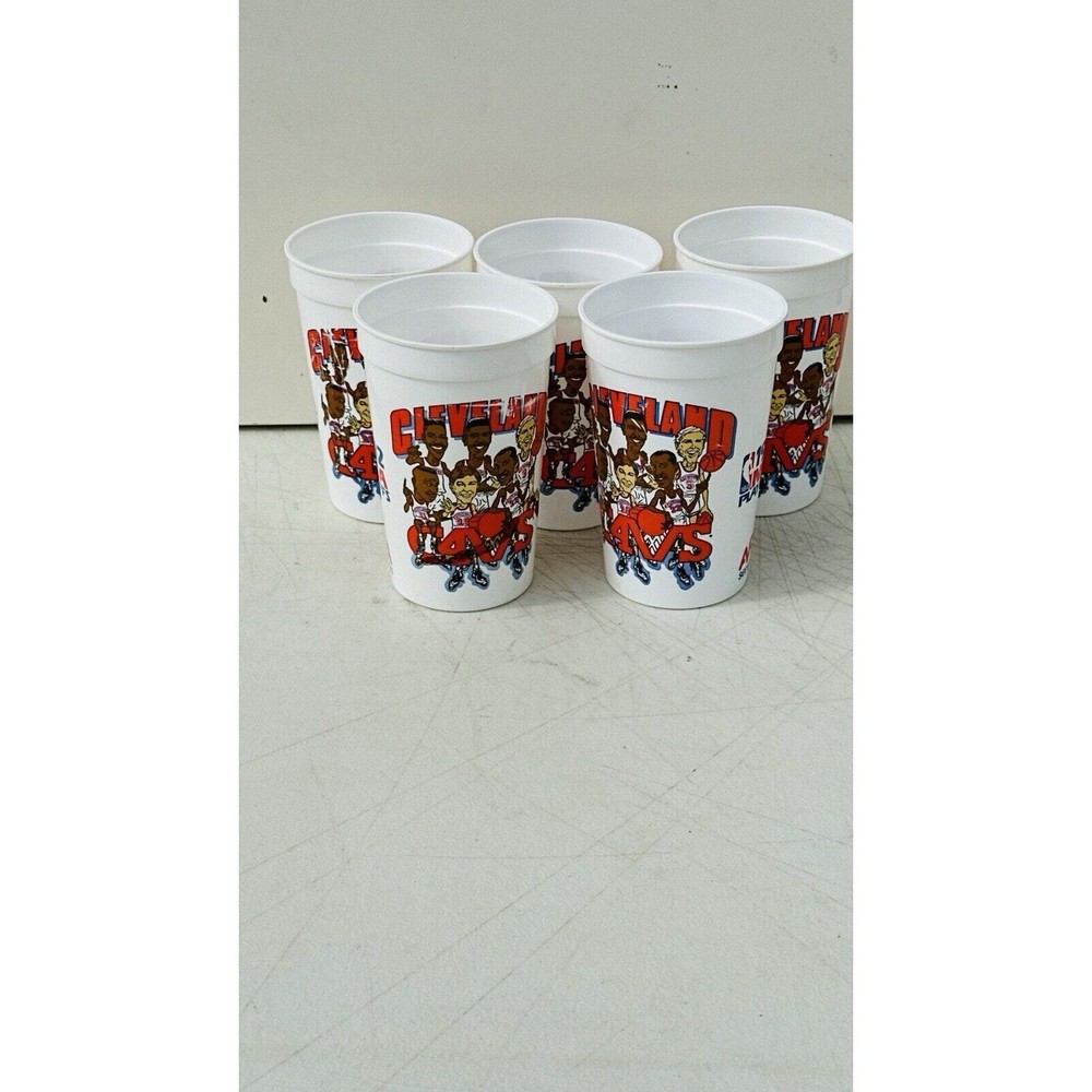 Cleveland Cavaliers Cavs Game Vintage 90s Cup Set New Nba Price Nance