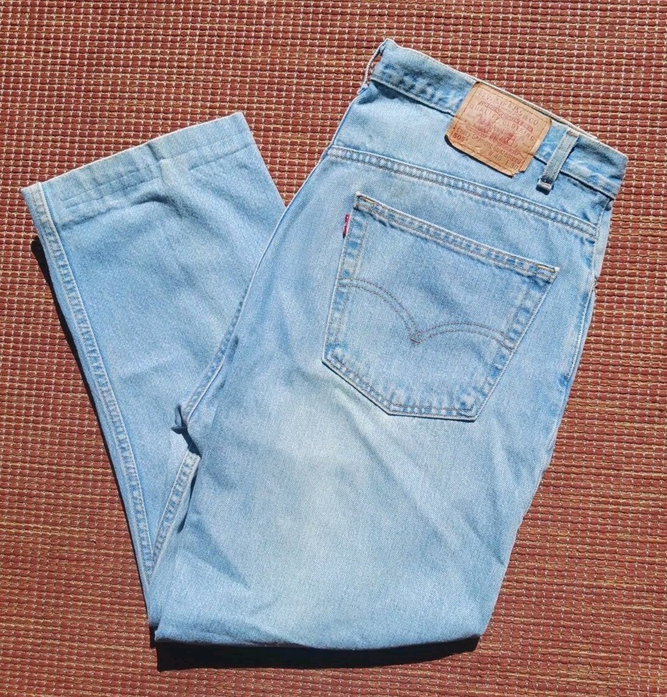 Levi's 505 Regular Fit Jeans Mens 40x30 (40×25) Straight Leg Blue Denim Y2K