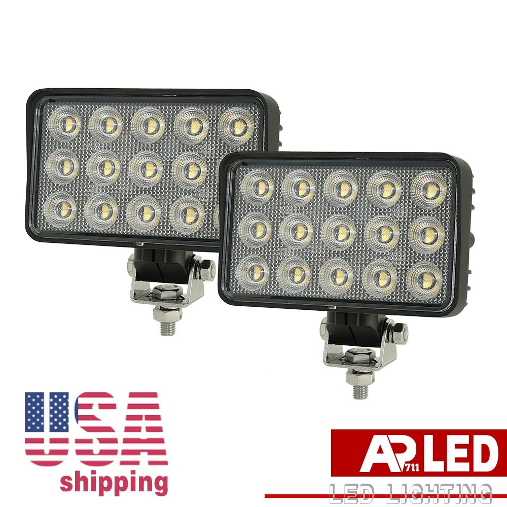2x Powerful New 6X4 LED Work Light For Truck Flood Light 12V 24V Tractor lights