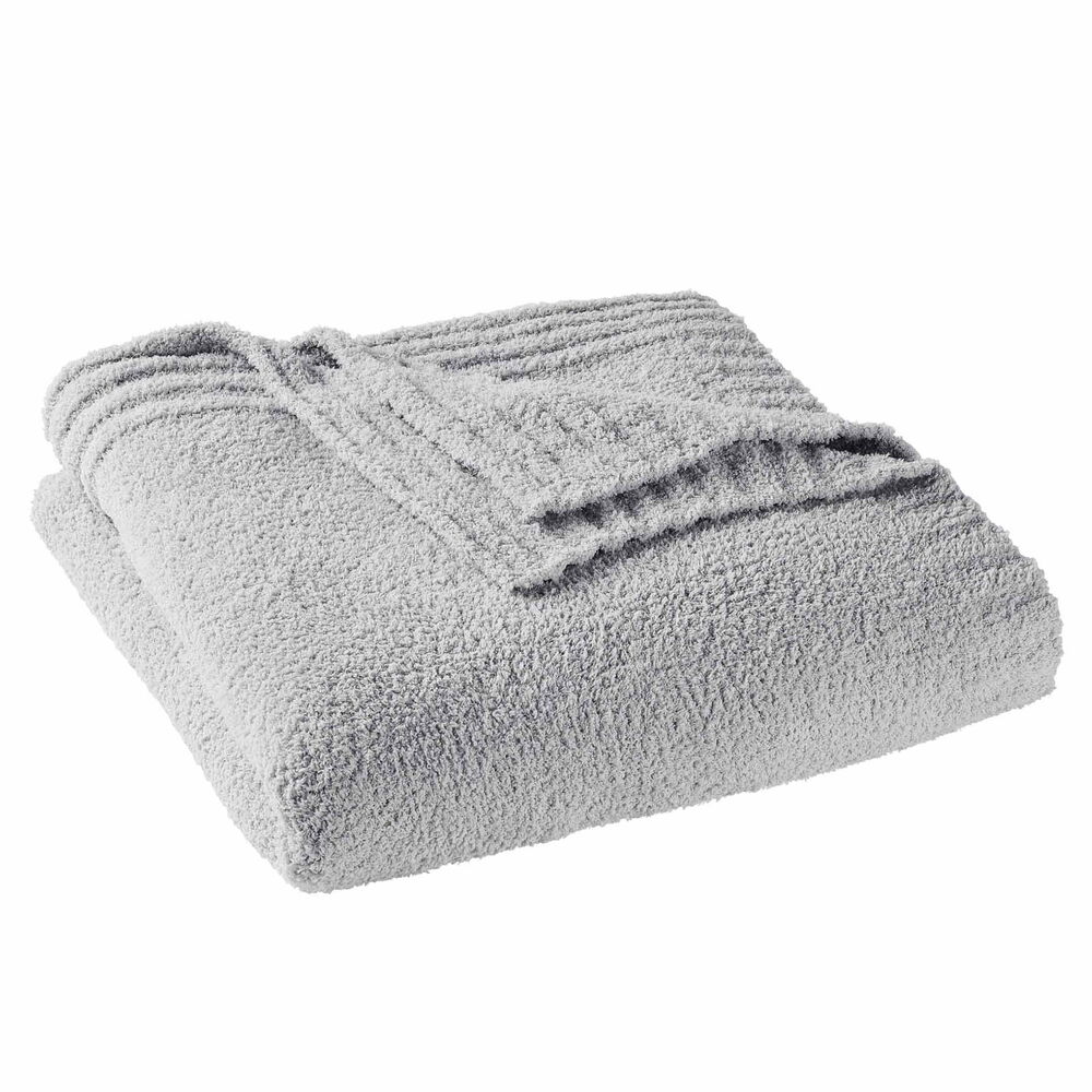 Better Homes & Gardens Cozy Knit Blanket, Light Grey, Full/Queen All-Season