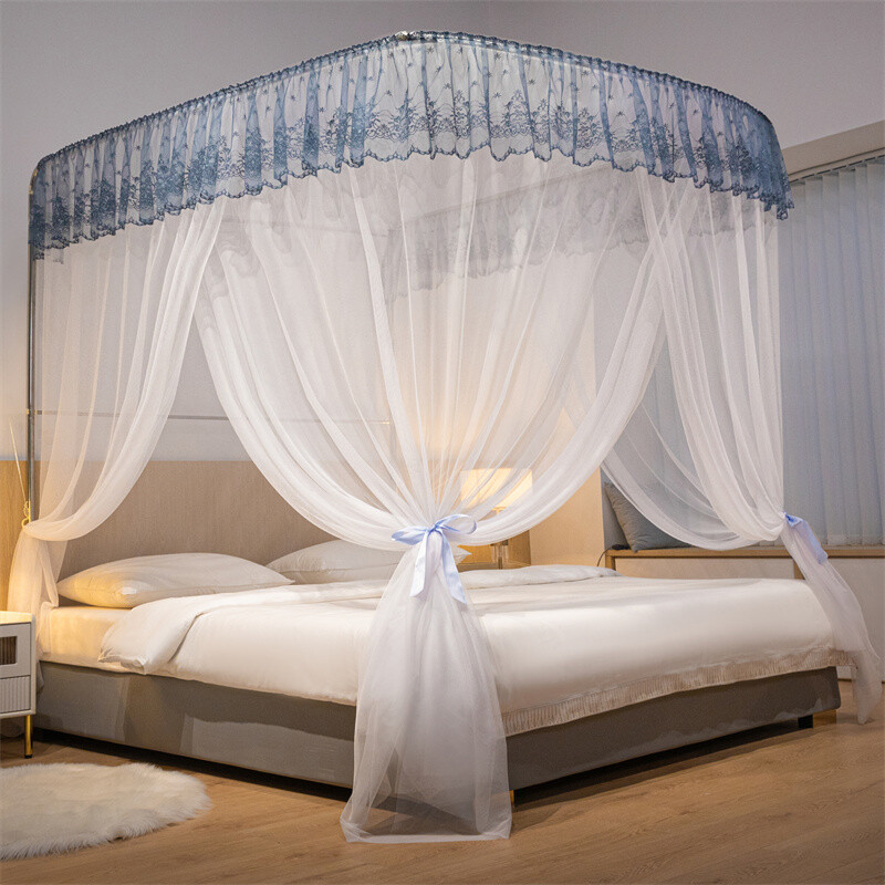 U shaped stainless steel tube mosquito net easy installment palace style netting-image