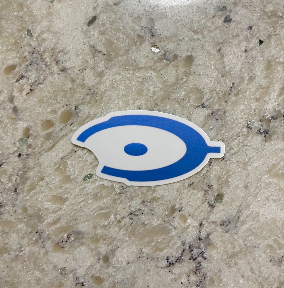 Halo Logo Sticker in Gloss or Holographic Finish Waterproof Vinyl Decal
