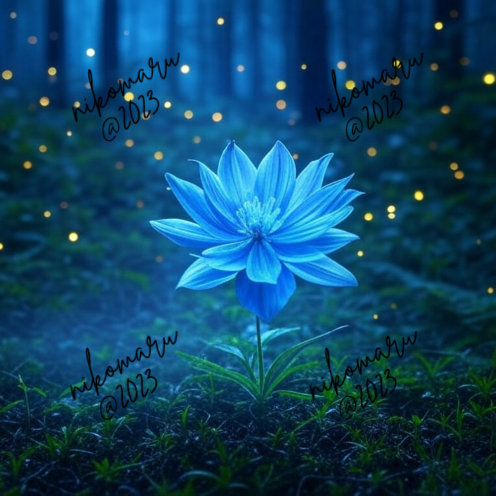 Digital Night Bloom 2 Wallpaper Background for Desktop Art-image