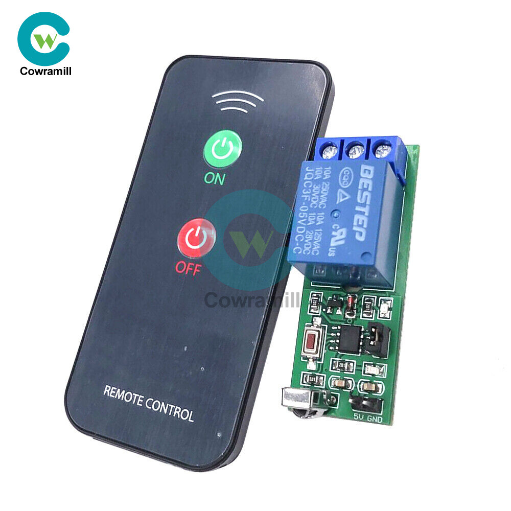 1 Channel Infrared Remote Control Relay Learning Remote Control Switch Module 5V