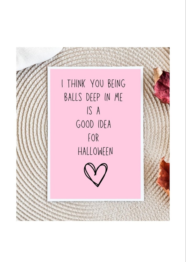 Dirty Halloween Card For Husband Husband Halloween Card Raunchy Halloween Card