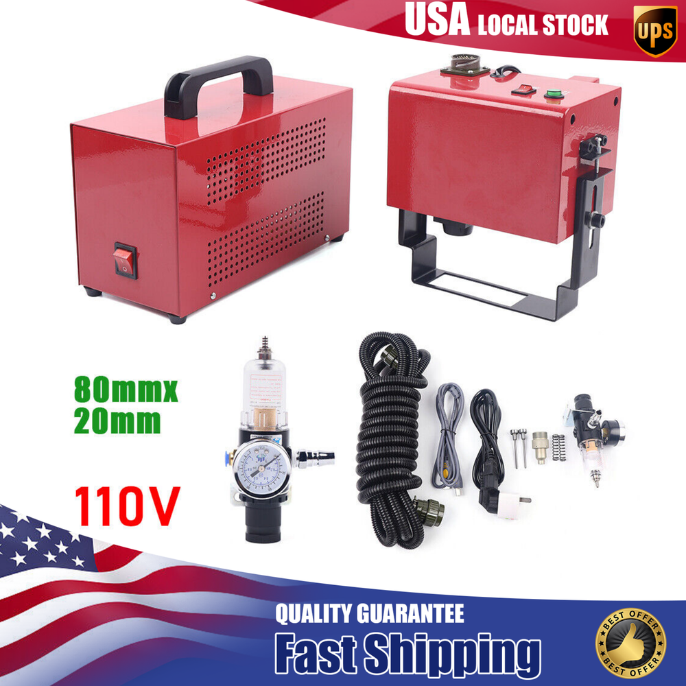 Portable Pneumatic Dot Peen Marking Engraving Machine W/Controller For VIN Code