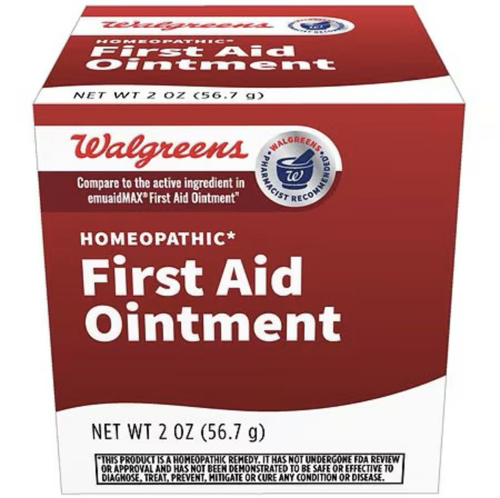 Walgreens Homeopathic First Aid Ointment 2 Oz for Minor Cuts and Burns  