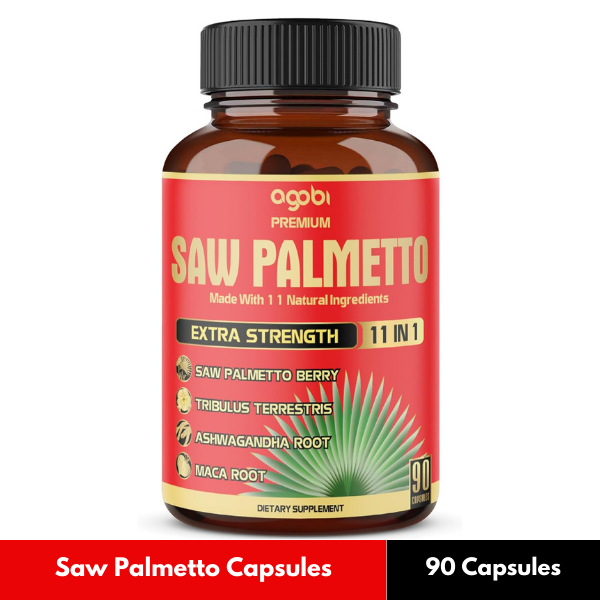 Saw Palmetto 5300mg- Ashwagandha Turmeric Prostate Support 90 Caps for 3 Months