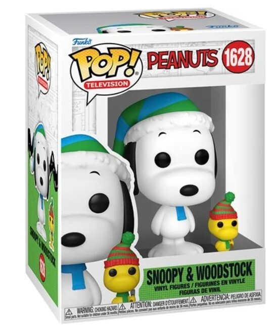Funko POP! A Charlie Brown Christmas ( Snoopy & Woodstock ) #1628 w/EcoTek