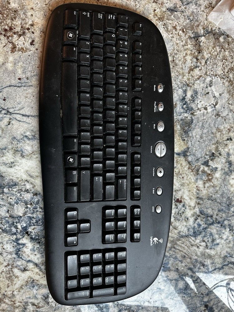 Logitech Keyboard Wireless Model Y-RAJ56A Black Battery Operated Bluetooth