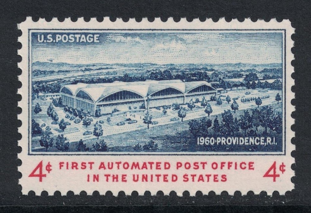 Scott 1164- First Automated Post Office, Providence RI- MNH 4c 1960- unused mint-image
