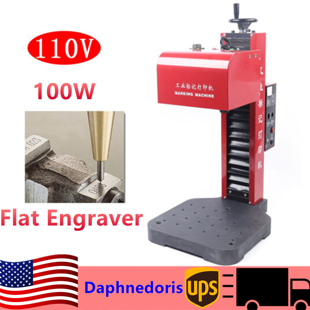 Pneumatic Marking Machine Engraving VIN Code Metal Label Name Plate Marking