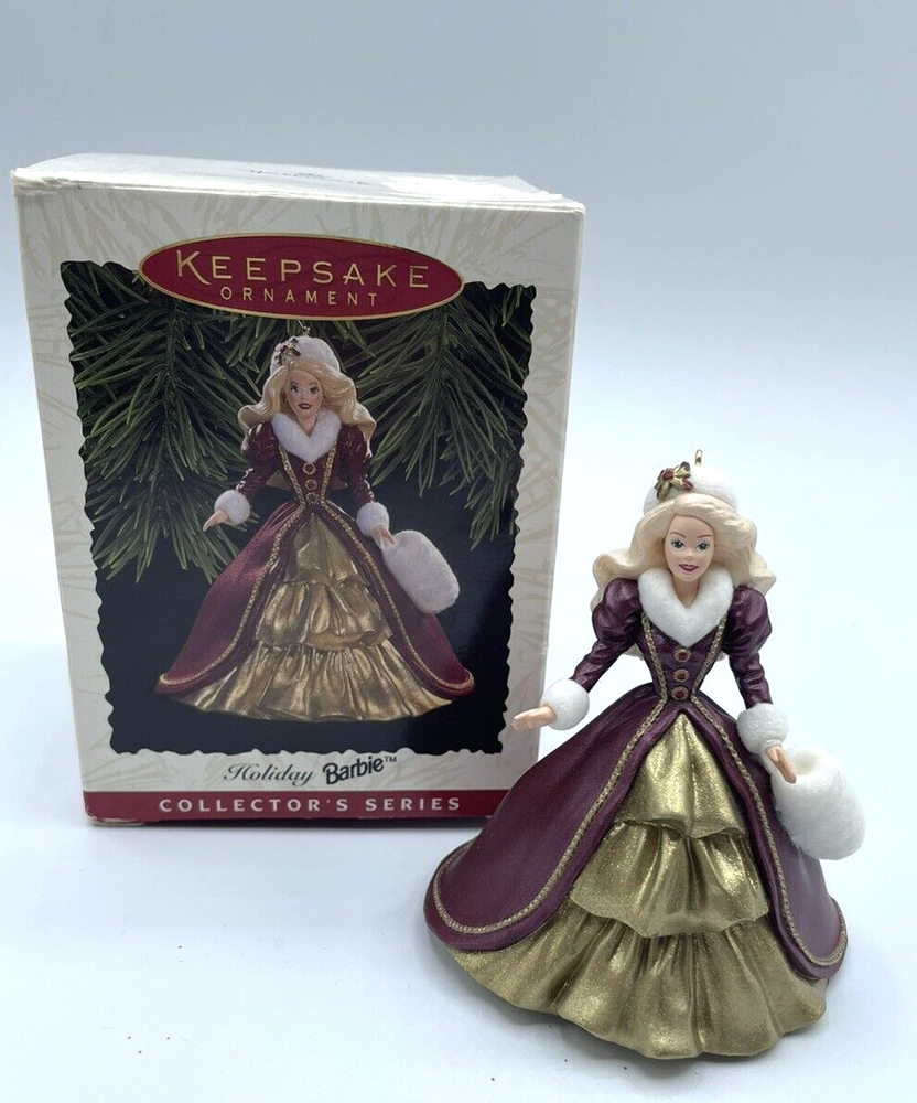 Barbie Hallmark Holiday Barbie Christmas Collectors Series Ornament 1996