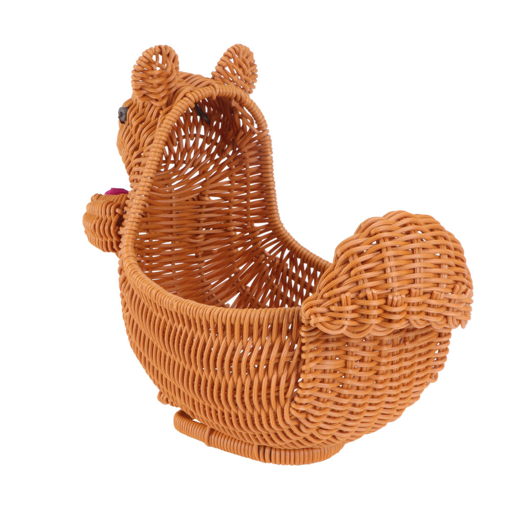Squirrel Nut Bowl Rattan Fruit Basket Woven Storage Versatile
