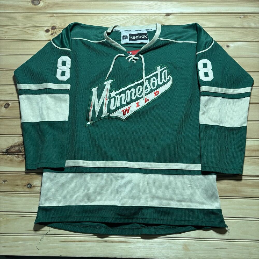 Reebok Minnesota Wild NHL Hockey  Jersey #88 A. Seidenfld Size Large Fight Strap