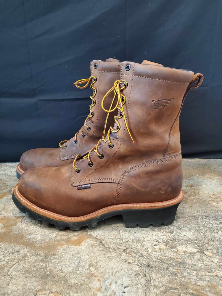 Red Wing 4420 Logger Max Steel Toe Waterproof Work Boots Men Size 14 D