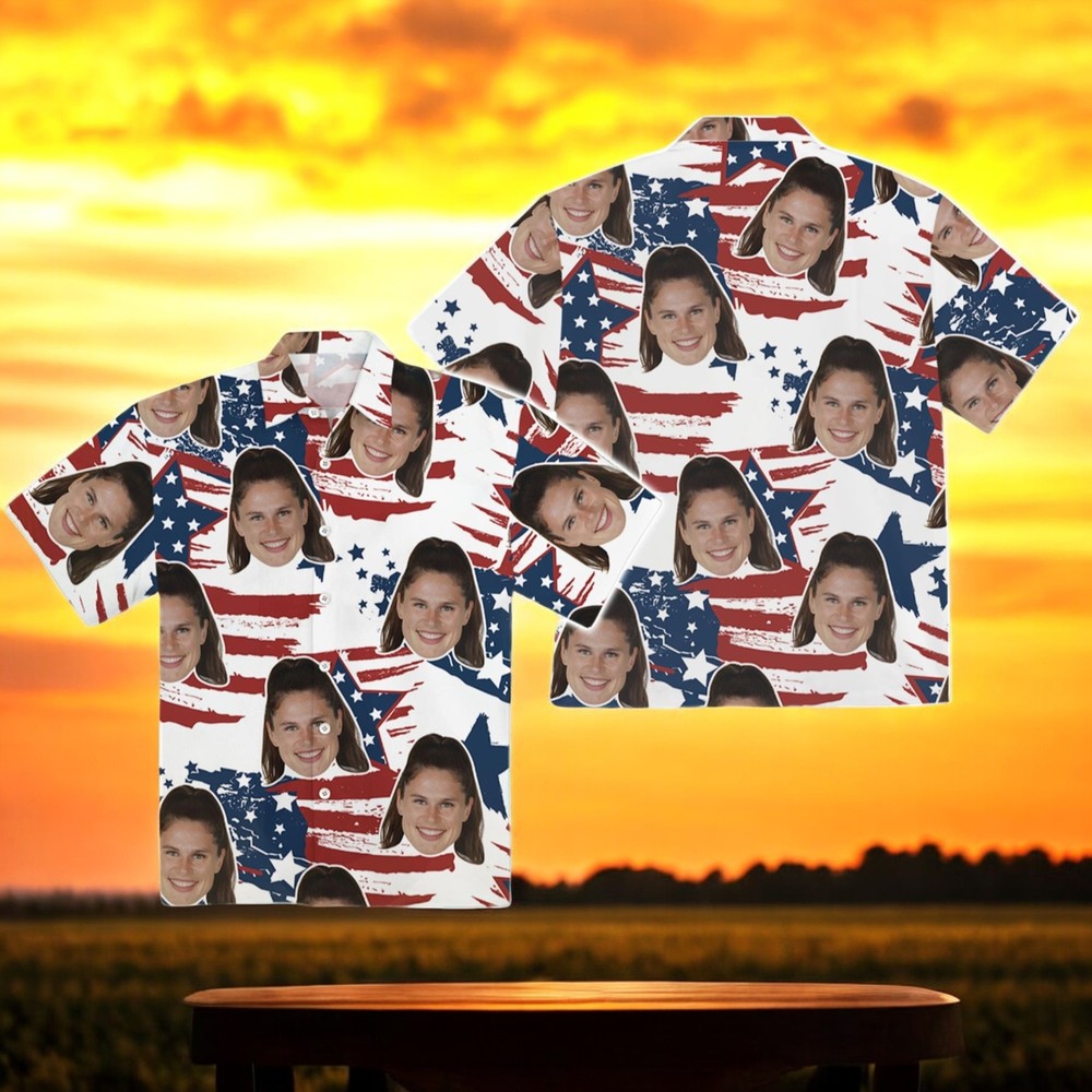 Jason Kelce Ilona Maher Face Hawaiian Shirt