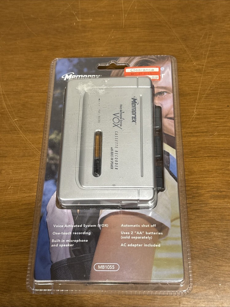 Memorex MB1055 Voice Activated Cassette Recorder Built-In Speaker