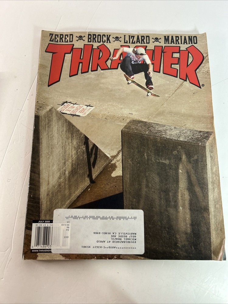 Thrasher Magazine Zered Bassett, Rattray, Riverboat Gamblers (#347 July 2009)