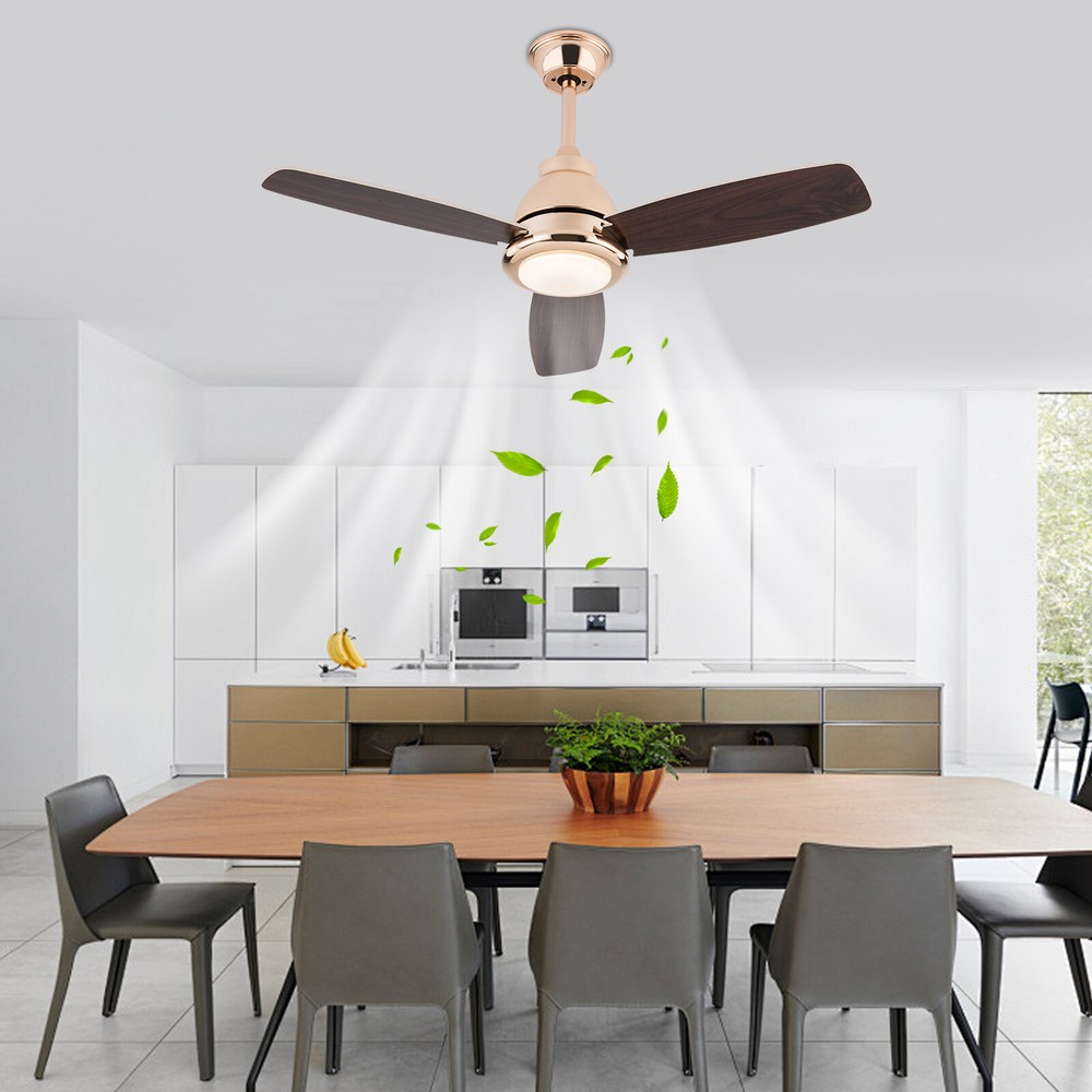 42 Inch Modern Ceiling Fan with Remote Control for Bedroom and Living Room Lighting