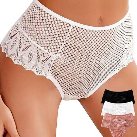 3pcs Women's High Waisted Tummy Control Panties Briefs Underwear 3-Pack