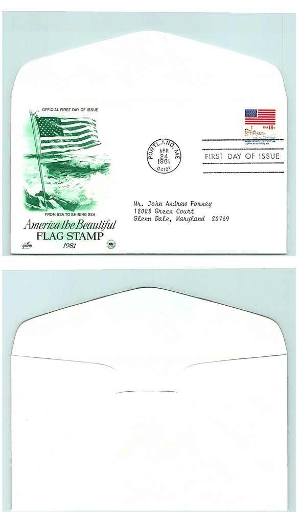 S01-5581, AMERICA THE BEAUTIFUL, FROM SEA TO SHINING SEA, ARTCRAFT FDC