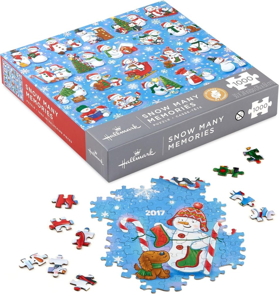 Hallmark Snowman 1,000-Piece Jigsaw Puzzle, 30