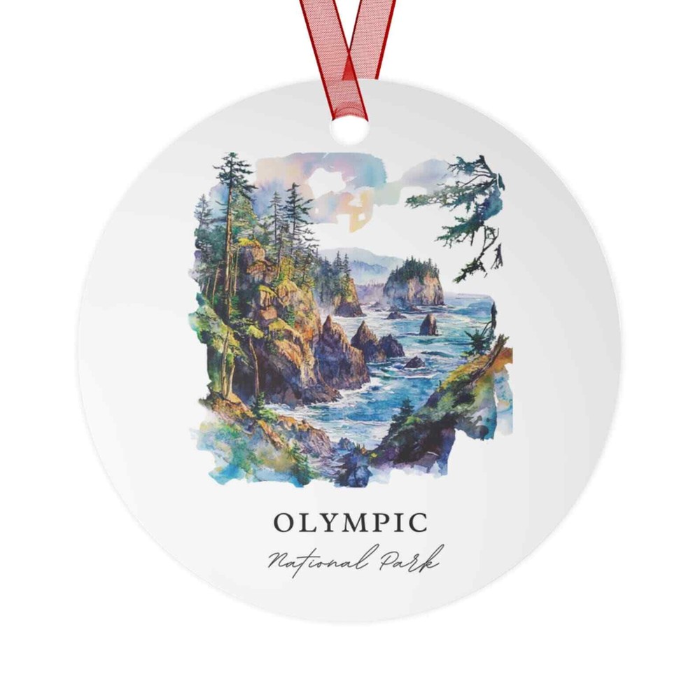 Olympic National Park Ornament - Handcrafted Souvenir from Olympia WA