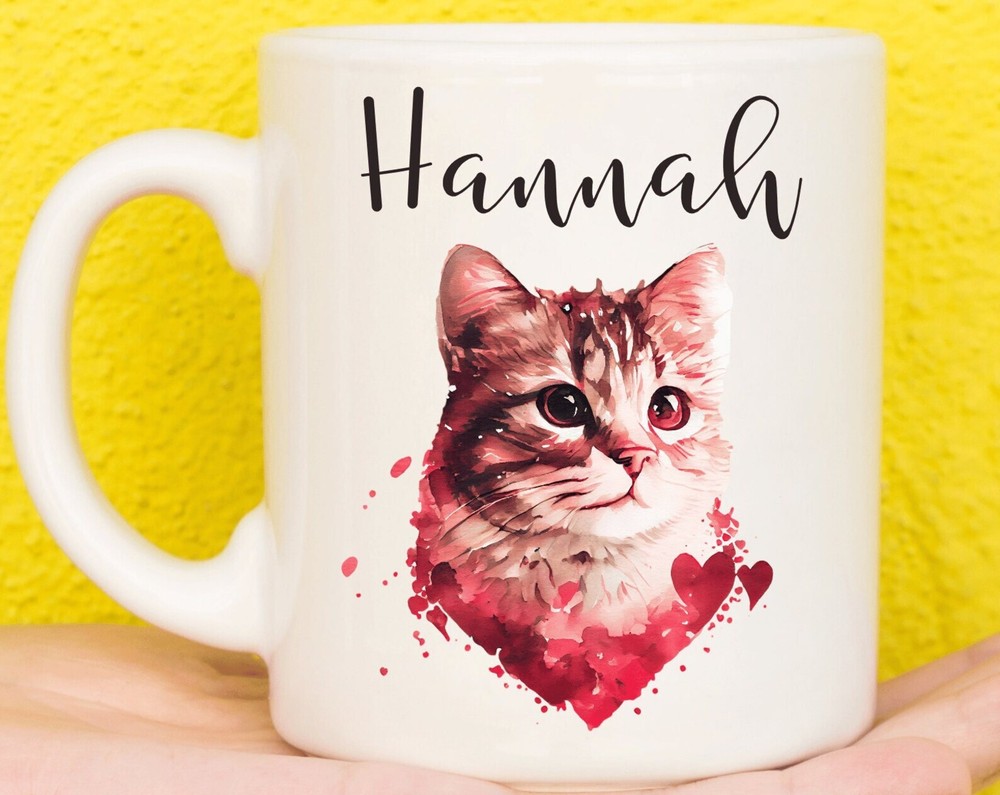 Personalised Cat Mug Cat Gifts Custom Mug Personalised Gift Gifts For Cat Lovers