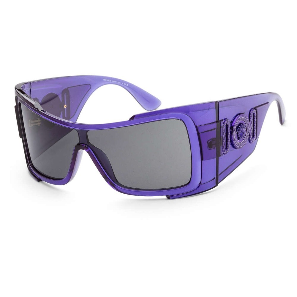 Versace Women's Fashion 127mm Transparent Purple Italian-made 100% UV Sunglasses
