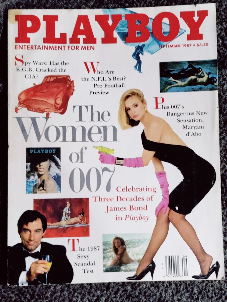 💥Playboy Magazine September 1987 Gwen Hajek Playmate The Women Of 007
