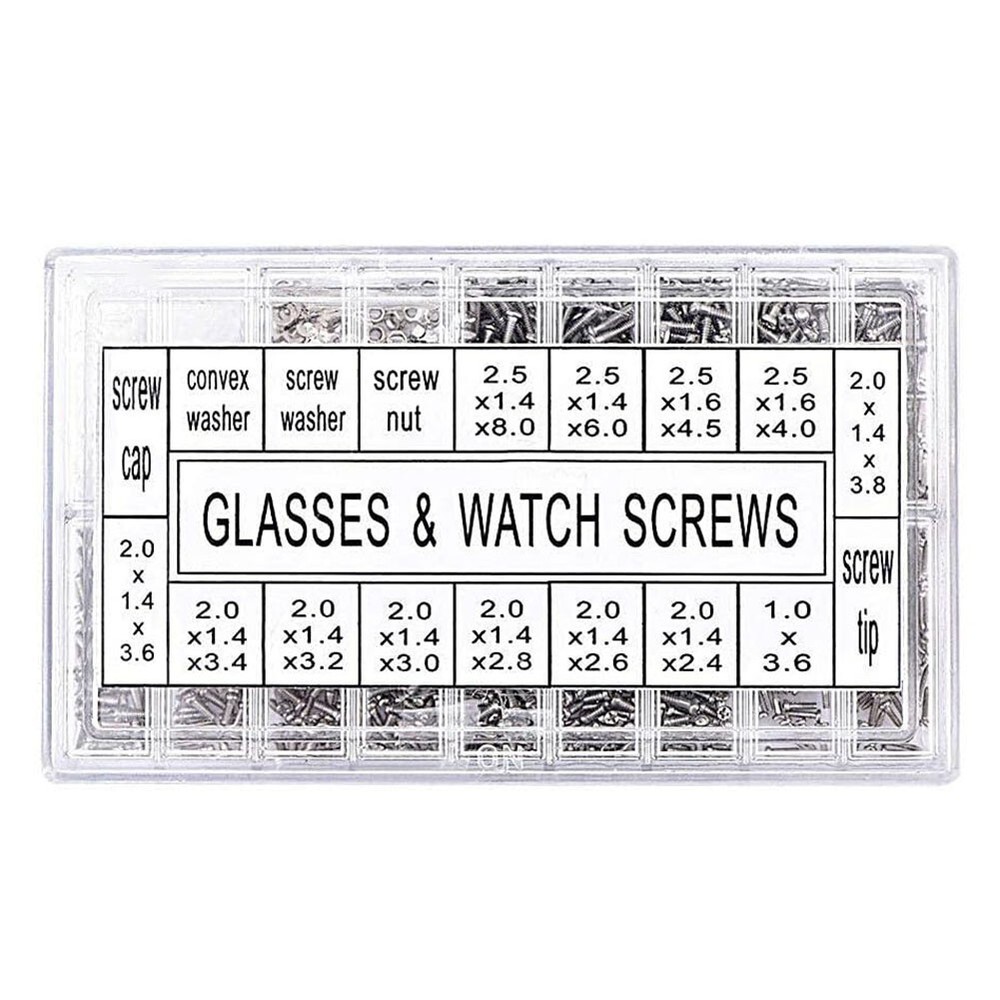 Efficient Eyewear Repair Solution with a Complete Screw Set of 1000 Pcs