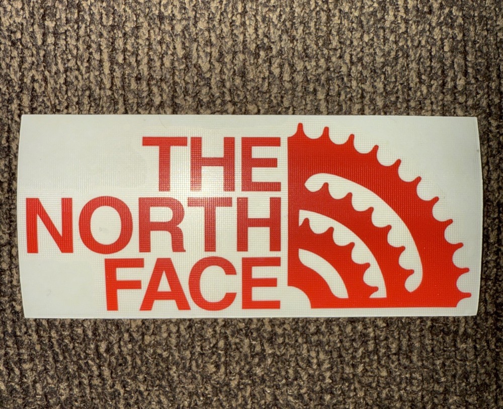 THE North FACE Outdoor CAMP Ski LOGO Sticker DECAL Red GEAR Car YETI